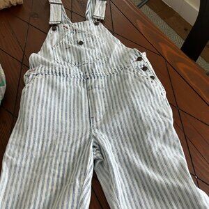 New Faherty Women's Size Small Railroad Stripe Overall